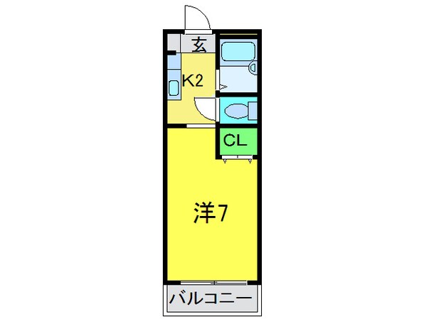 エレガンタナカⅡの物件間取画像